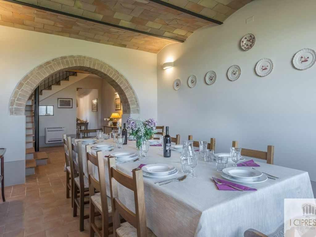 Villa I Cipressini Piscina Riscaldata Spa Toscana Pienza Exterior foto