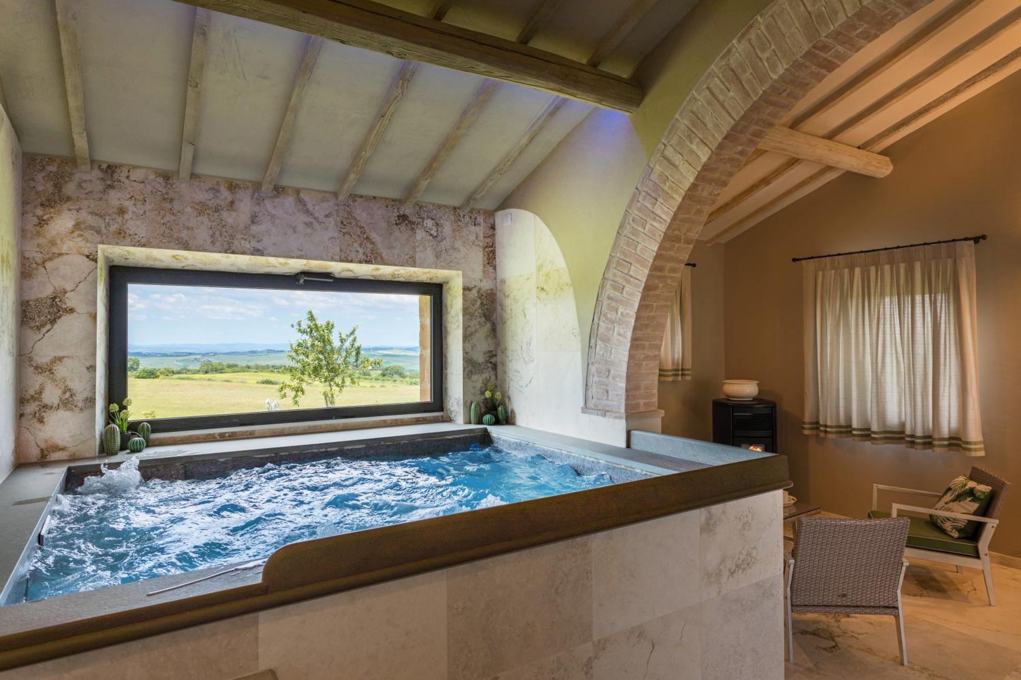 Villa I Cipressini Piscina Riscaldata Spa Toscana Pienza Exterior foto